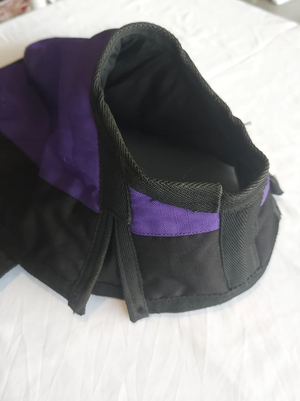 Purple and Black Dog Water-resistant Coat - Estimated Size Medium